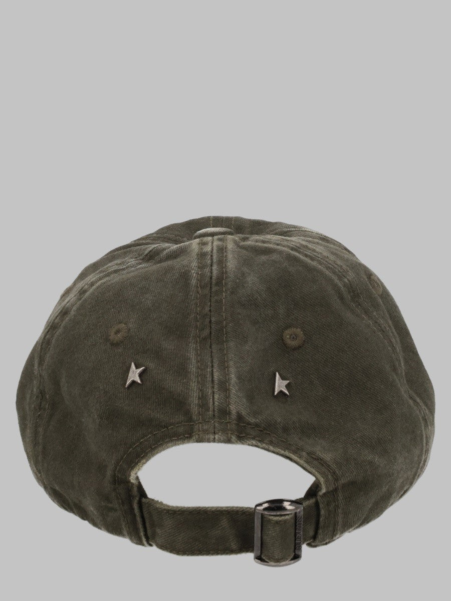 Golden Goose Men's Cappello DA Baseball Con Patch Brown