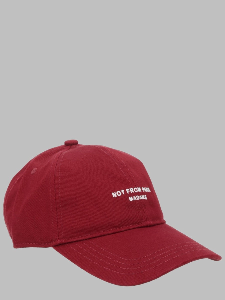 Drôle de Monsieur Men's Cappello DA Baseball Con Slogan Red