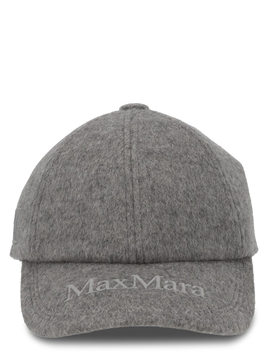 Max Mara Women's Cappello DA Baseball in Cashmere Con Grey