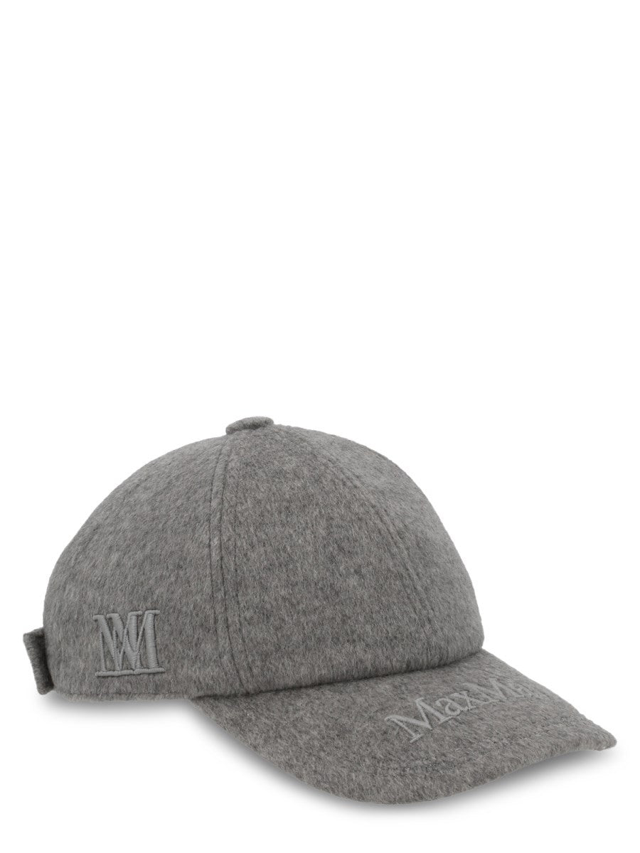 Max Mara Women's Cappello DA Baseball in Cashmere Con Grey