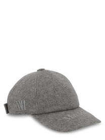 Max Mara Women's Cappello DA Baseball in Cashmere Con Grey