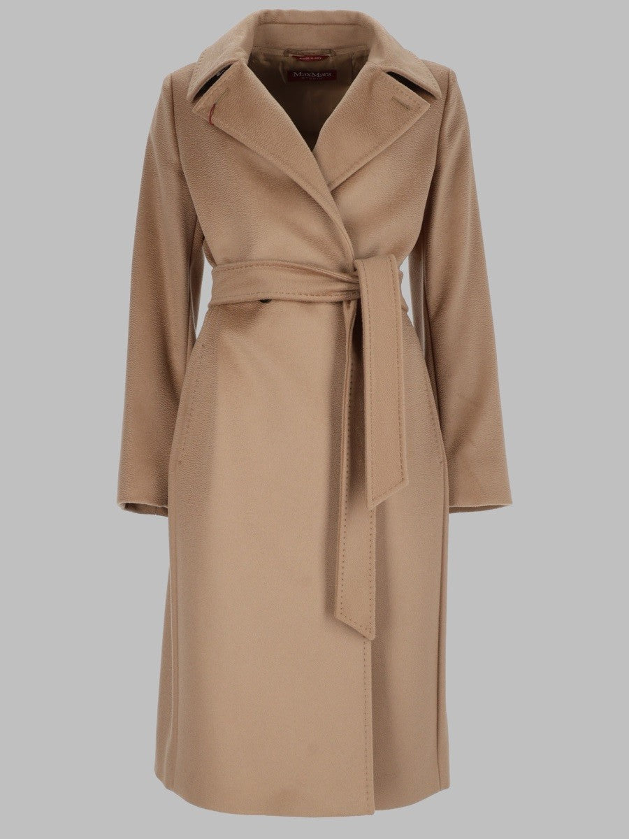 Max Mara Studio Women's Cappotto Vestaglia in Lana Beige