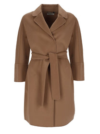 S MAX MARA Women's Cappotto Corto in Lana Double Beige
