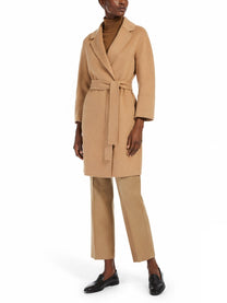 S MAX MARA Women's Cappotto Corto in Lana Double Beige