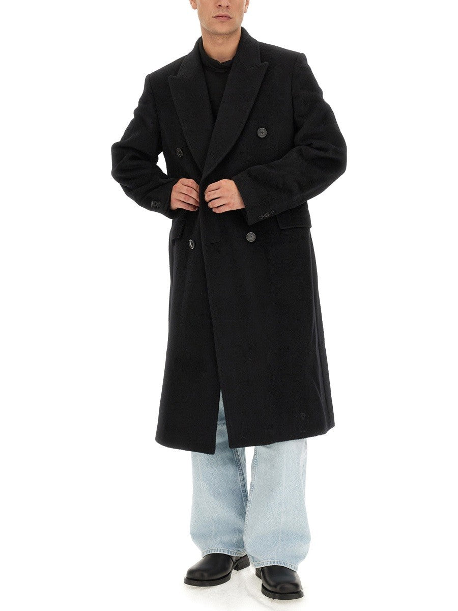 Our Legacy Men's Cappotto Doppiopetto Whale Black