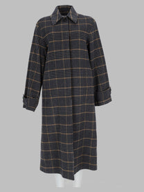 Paul Smith Women's Cappotto in Lana Con Bottoni Sul Retro Multicolor