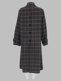 Paul Smith Women's Cappotto in Lana Con Bottoni Sul Retro Multicolor