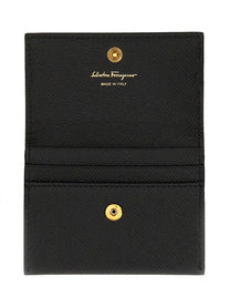 Ferragamo Women's Card Holder Hooks Black
