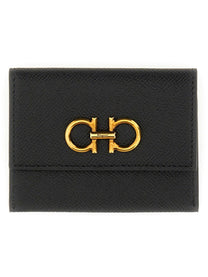 Ferragamo Women's Card Holder Hooks Black