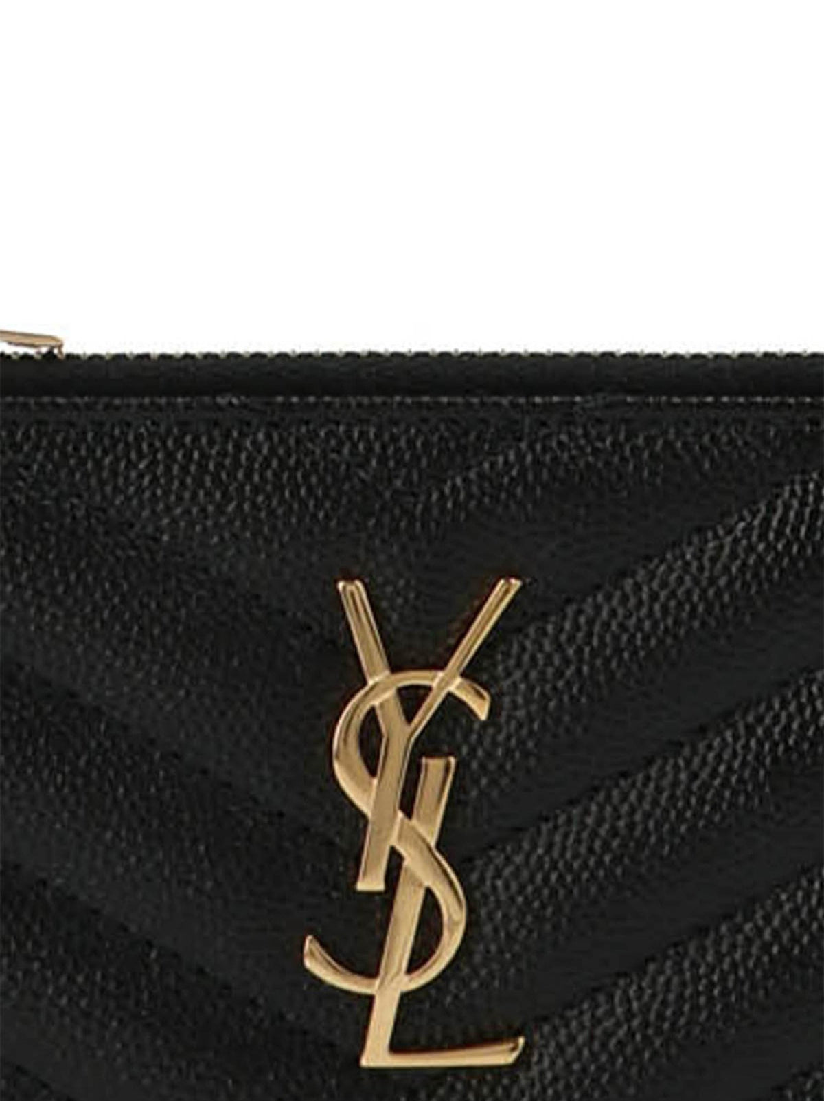 Saint Laurent Card Holder Monogram Black, view 3