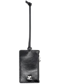 courrèges Women's Card Holder Naplack Black