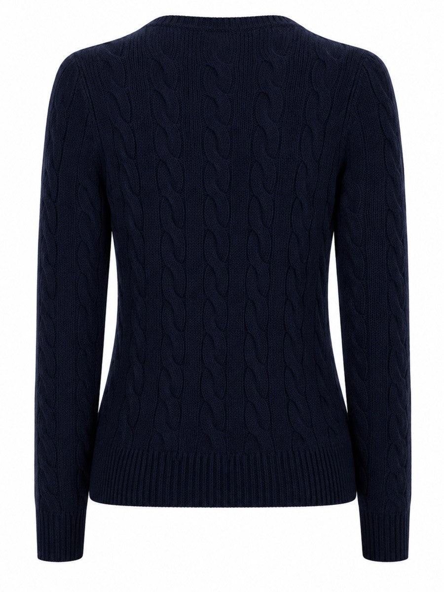 Polo Ralph Lauren Women's Cardigan Cable-Knit Blue, view 2