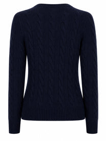 Polo Ralph Lauren Women's Cardigan Cable-Knit Blue, view 2