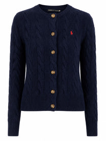 Polo Ralph Lauren Women's Cardigan Cable-Knit Blue