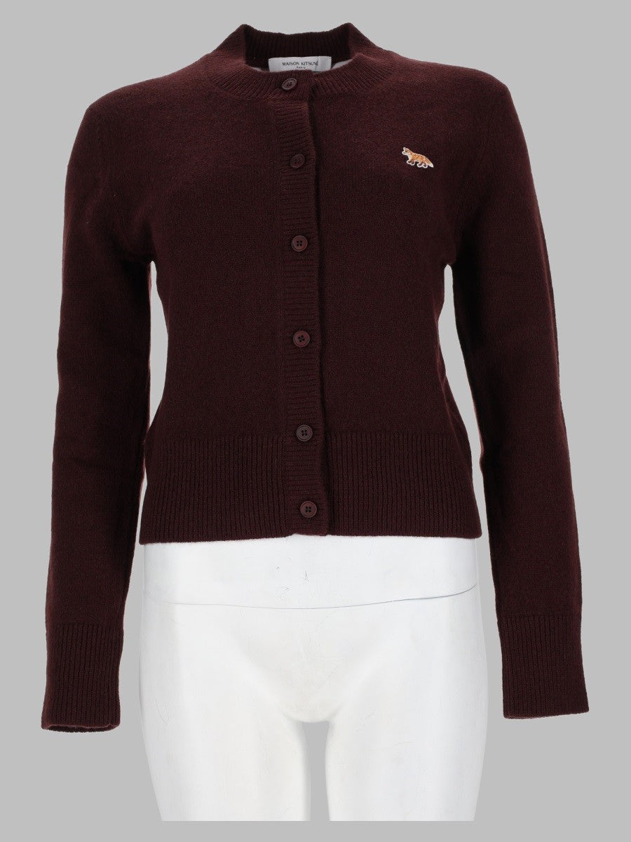 Maison Kitsuné Women's Cardigan Baby Fox Brown