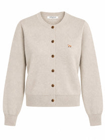 Maison Kitsuné Women's Cardigan Baby Fox Beige