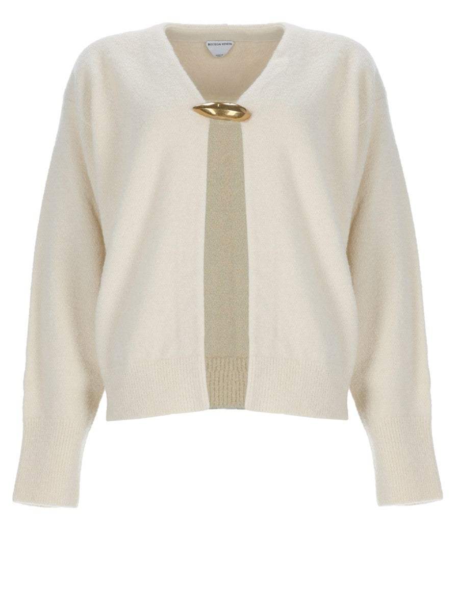 Bottega Veneta Women's Cardigan in Cashmere White