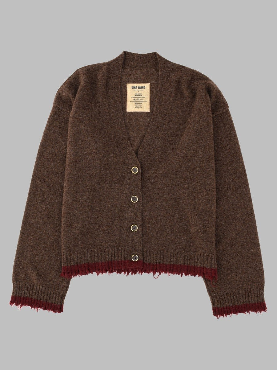 Uma Wang Women's Cardigan in Cashmere Brown