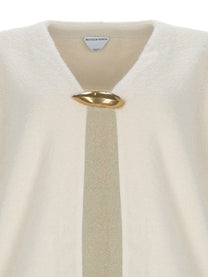 Bottega Veneta Women's Cardigan in Cashmere White, view 3