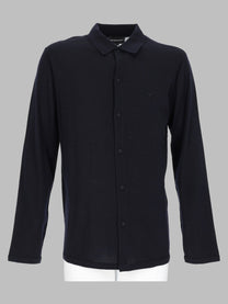 Emporio Armani Men's Cardigan in Lana Con Blue