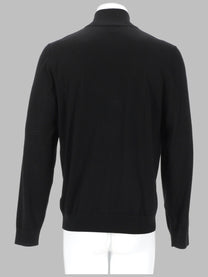 Paul Smith Men's Cardigan in Lana Merino Con Zip Black