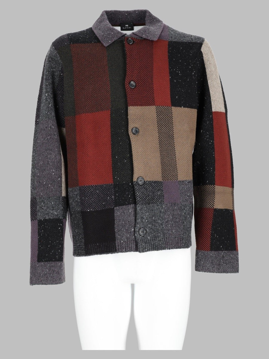 Ps By Paul Smith Men's Cardigan in Lana Misto Cotone Multicolor