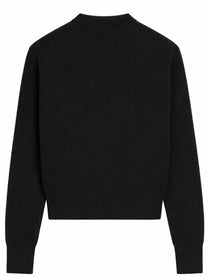 Ami Paris Women's Cardigan in Lana Con Black