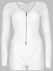 alexanderwang Women's Cardigan Pointelle White
