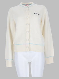 Kenzo Women's Cardigan Varsity White