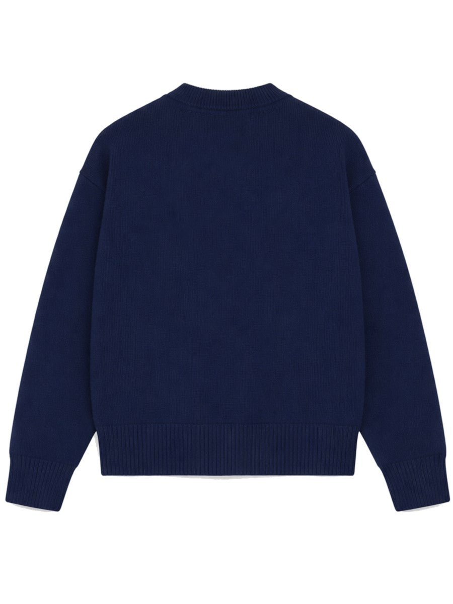 Ami Paris Unisex Cardigan Blue