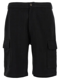 Brunello Cucinelli Cargo Bermuda Shorts Black