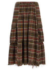 R13 Cargo Skirt Brown