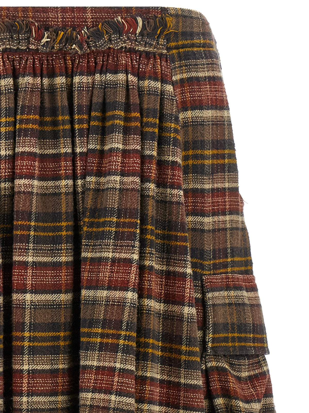 R13 Cargo Skirt Brown
