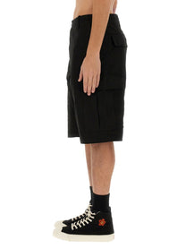 Kenzo Men's Cargo Workwear Shorts Black