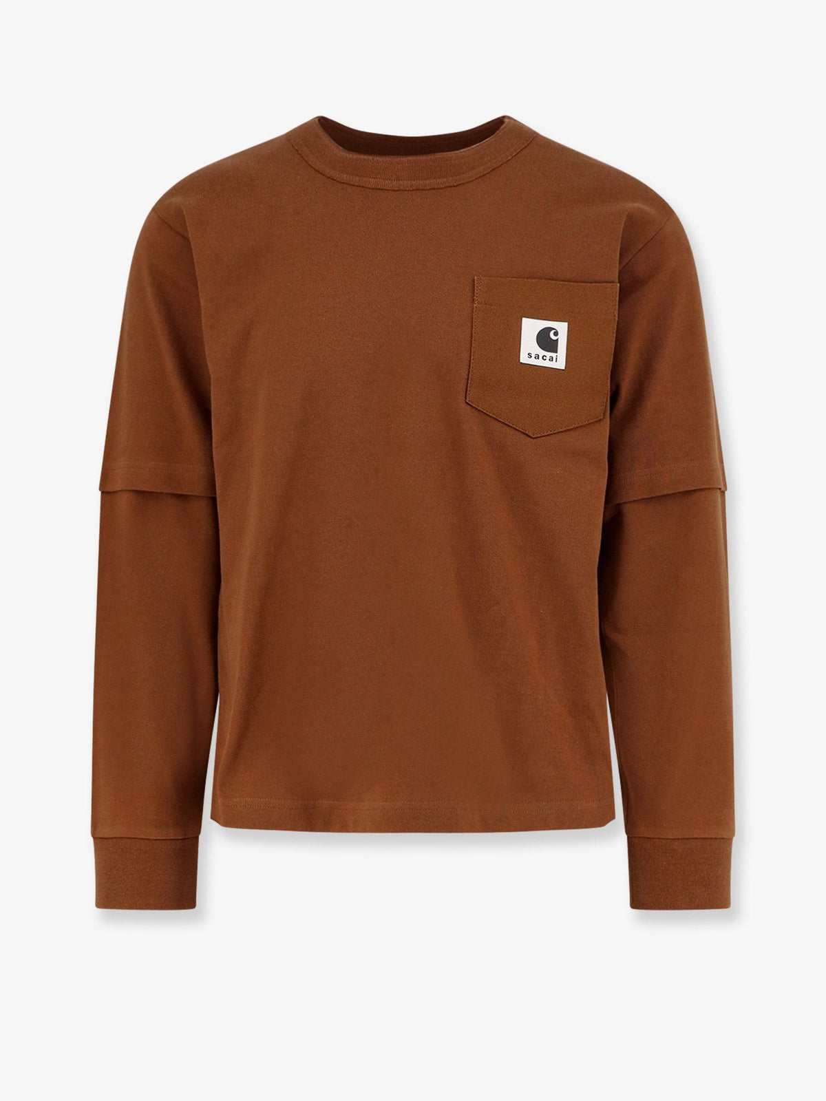 Sacai Men's Carhartt Wip Cotton Jersey Shirt Beige
