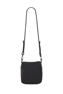 Carhartt Wip men’s Bowden shoulder bag black nylon crossbody with textured rope strap and subtle metallic hardware accents