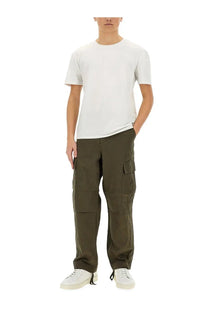 Carhartt Wip men’s olive green cargo pants with multiple pockets relaxed fit durable fabric for casual wear