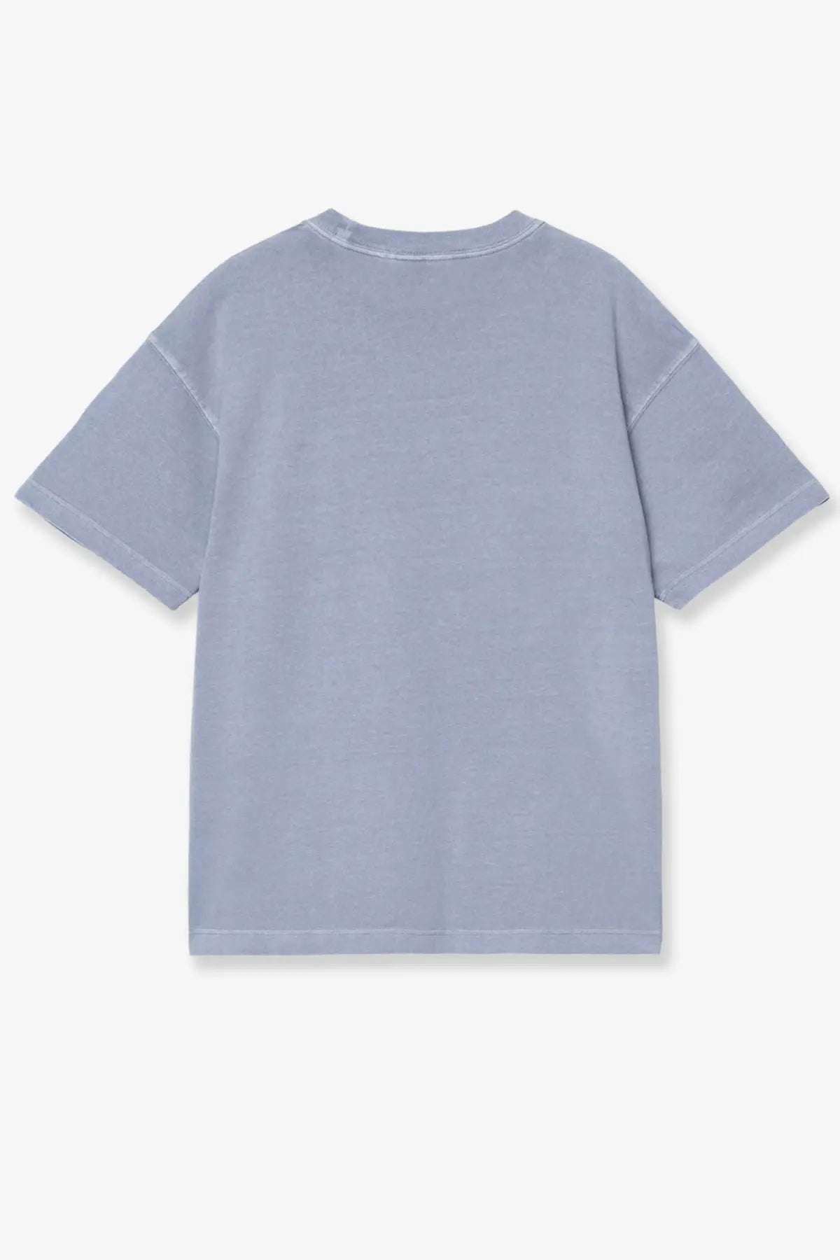 Carhartt wip men’s nelson cotton shirt blue soft light blue oversized cotton t-shirt with relaxed fit and subtle stitching