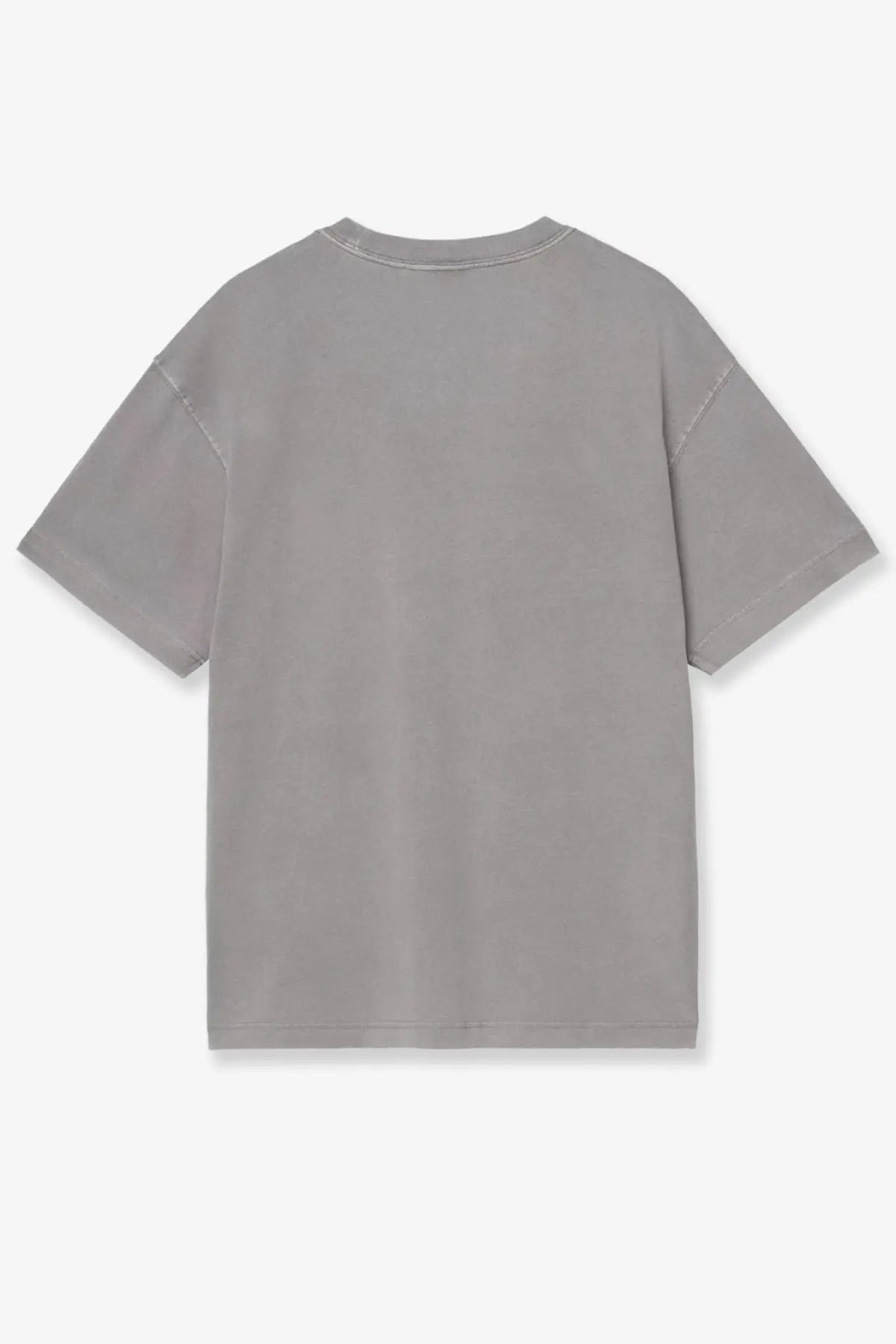 Carhartt Wip men’s Nelson cotton shirt Yosemite minimalist gray cotton t-shirt with relaxed fit and subtle stitching details