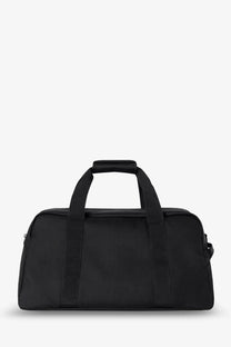 Carhartt Wip men’s black nylon duffle bag with sturdy fabric and reinforced handles for durability and travel