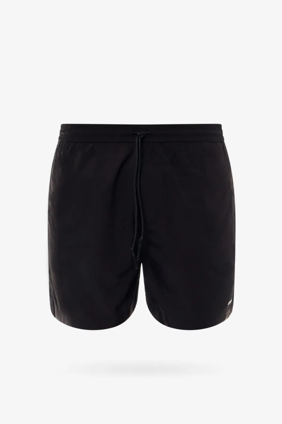 Carhartt Wip men’s black nylon swim trunk with drawstring waistband and subtle side seam detailing