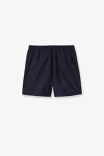 Black athletic shorts with elastic waistband and streamlined design for men by Carhartt Wip nylon swim trunks blue