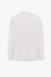 Carhartt Wip men’s organic cotton white long-sleeved sweater with smooth texture and minimalist design