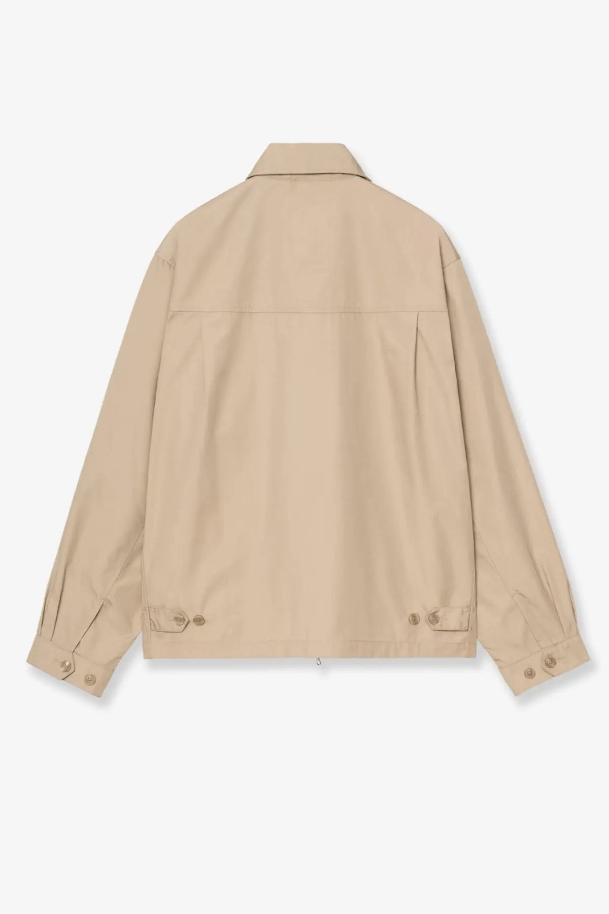 Carhartt Wip men’s postal cotton jacket iroko beige utility jacket with buttoned cuffs and flap pockets