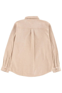 Carhartt Wip men’s beige long-sleeved shirt edgar with subtle textured fabric and classic collar