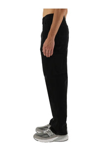 Carhartt Wip men’s black straight-leg denim jeans with classic five-pocket design and single knee detail