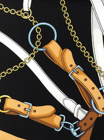 Gucci Carré Silk Twill Brown