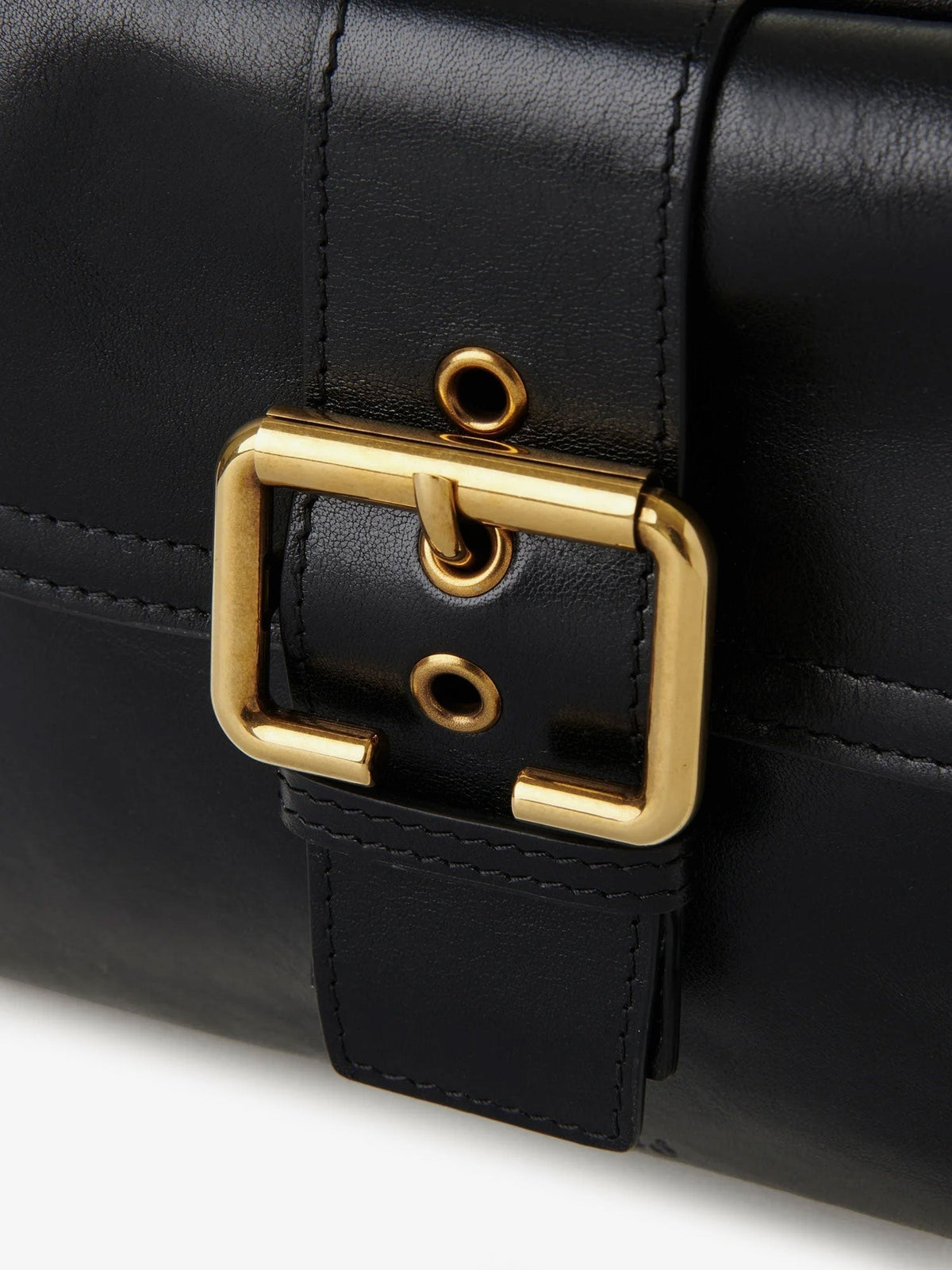 Chloé Women's Carry Shiny Buffalo Leather Shoulder Bag Black