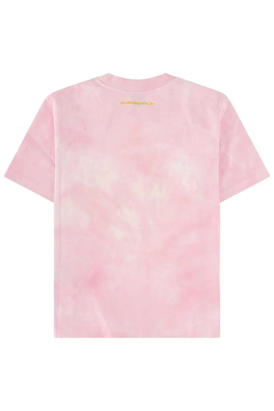 Casablanca women’s shirt smile blue pink tie-dye short-sleeved t-shirt with subtle gradient hues