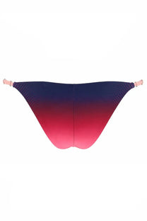 Casablanca women’s slip bikini aubergine gradient blue bottom with navy to pink gradient and light pink adjustable straps